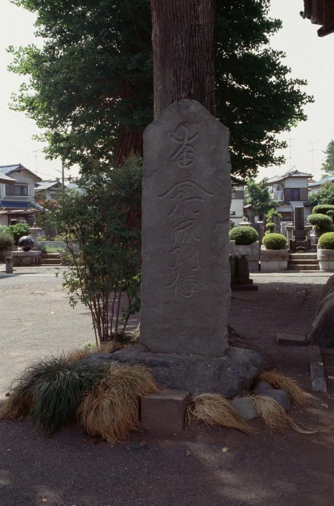 大島長徳寺の徳本念仏塔